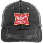 6990 Distressed Unstructured Trucker Cap - Paddlers of America
