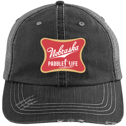 6990 Distressed Unstructured Trucker Cap - Paddlers of America