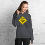 Life Begins when the Pavement Ends - Girl on SUP Hoodie