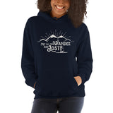 Not All Who Wander Are Lost - SUP Girl with Dog Soft Hoodie