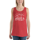 Not All Who Wander Are Lost - Paddleboard Girl with her Dog Soft Tank Top