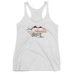 Not All Who Wander are Lost - SUP Girl & her Dog - Women's Racerback Tank